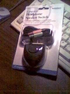 Radio Shack headphone switch